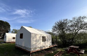 Exterior - Spacious Safari Tent, Perfect for a Northern California Glamping Getaway near Fern Canyon (Klamath)