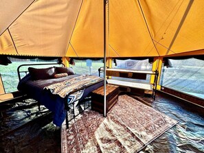 1 غرفة نوم وملاءات أسرّة