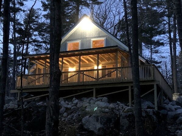 Exterior - Impressive Cottage with Fire Pit and Lake Access in Orland, Maine (Orland)