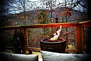 Property grounds - Elevated Getaway: Exclusive Tiny House with Hot Tub and Deck Views in Todd, NC (Todd)