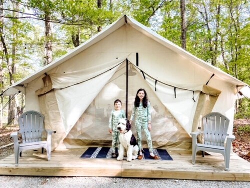 Charming Safari Tent for Group Glamping in Nature in Basinger, Florida