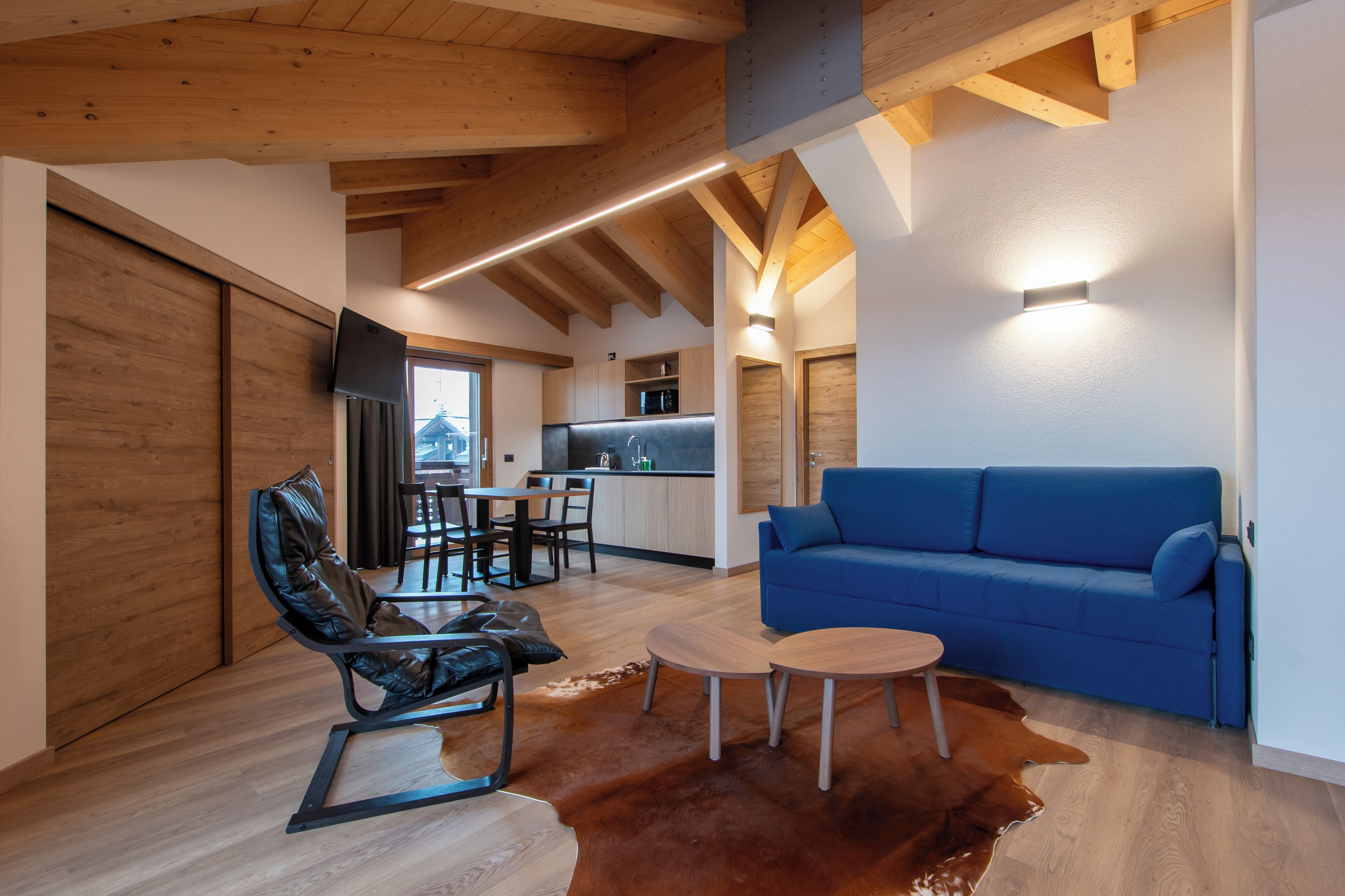 Deluxe Apartment, 1 Bedroom, Terrace | Living area | Flat-screen TV