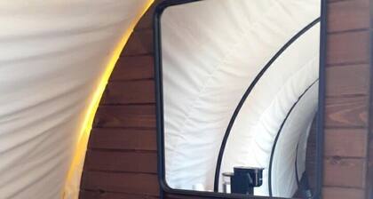 Cozy Covered Wagon for a Unique Glamping Experience in Beaumont, Kansas