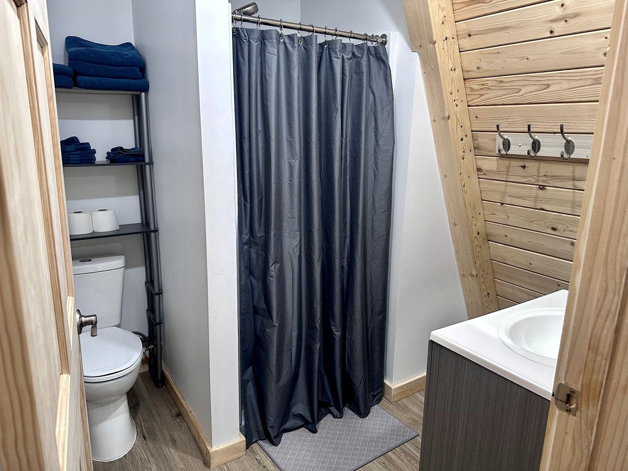 Hair dryer, towels