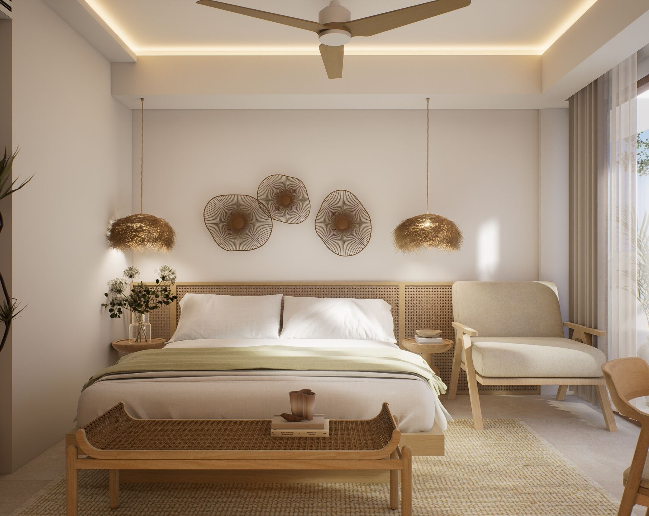 Habitació doble prèmium, balcó, vistes al parc | Minibar, caixa forta a l'habitació i escriptori 