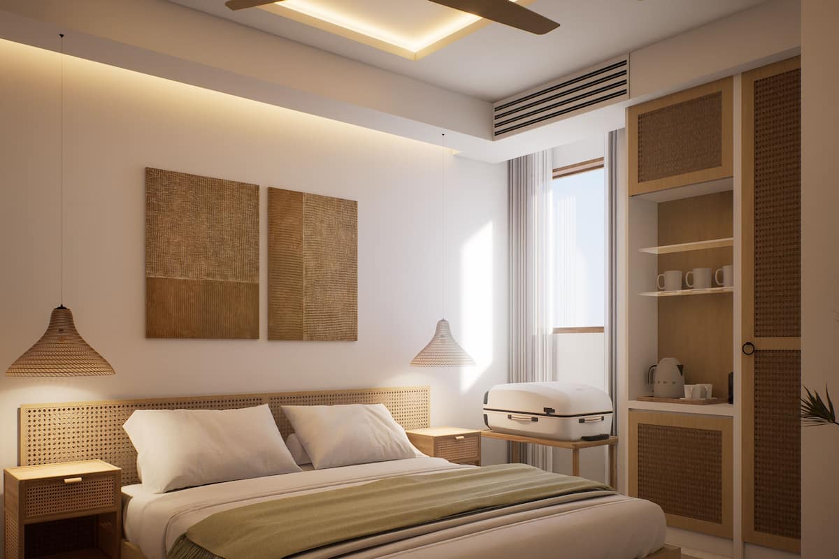 Standard Double Room, Park View | Minibar, in-room safe, desk, laptop workspace