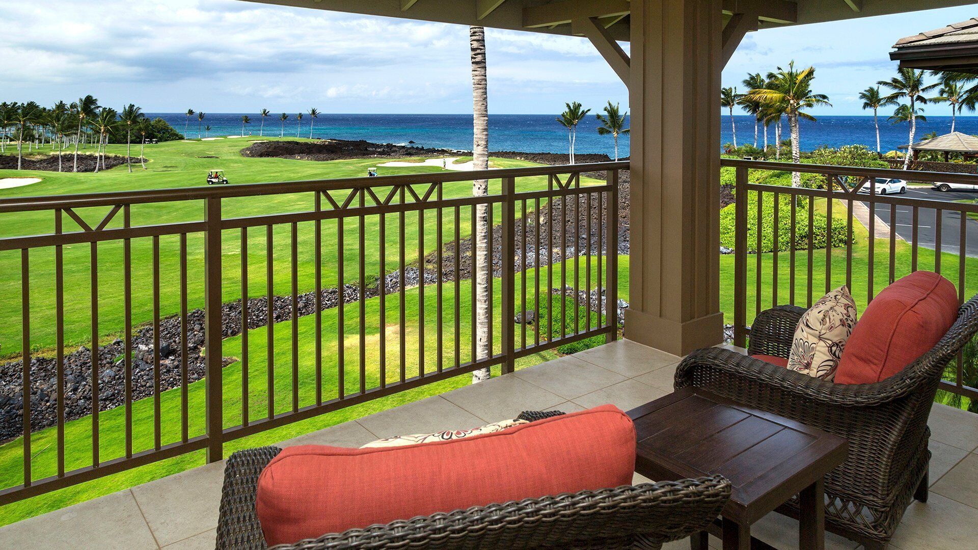 Condo, várias camas, varanda coberta, vista para o oceano (Halii Kai 12F) | Vista do quarto