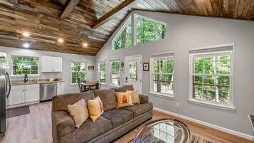 TV, fireplace, DVD player