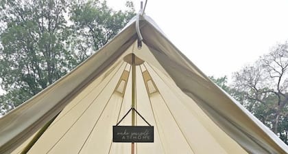 Secluded Waterfront Bell Tent with Picnic Space in Saint Croix Falls, Wisconsin