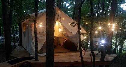 Whimsical Forest Safari Tent Haven Near Laurel Creek, Tennessee