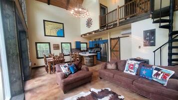 TV, fireplace, DVD player