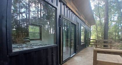 Secluded Container with BBQ for a Waterfront Retreat, Perfect for Fishing and Roasting S'Mores in Grimes County, Texas