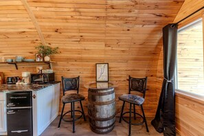 Interior - Cozy Wine Barrel Stay with Fire Pit on Keuka Lake Wine Trail near Penn Yan, New York (Penn Yan)