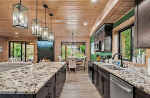 Fridge, microwave, oven, stovetop - New Luxury-Style Mountain Lodge - Fir Pit! (Sevierville)