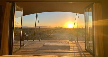 Luxury Glamping Retreat with Private Desert Trails near Saguaro National Park, Tucson Arizona