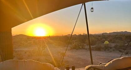 Luxury Glamping Retreat with Private Desert Trails near Saguaro National Park, Tucson Arizona