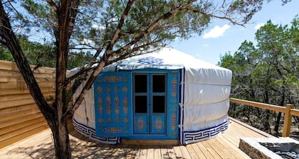 Secluded Yurt for a Romantic Getaway in Dripping Springs, Texas
