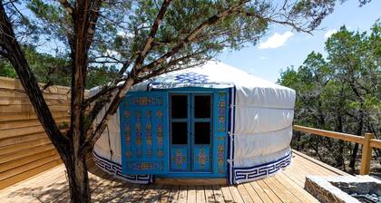 Secluded Yurt for a Romantic Getaway in Dripping Springs, Texas