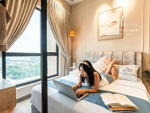 Comfort Apartment, 2 Bedrooms, Non Smoking, Kitchen | Iron/ironing board, free WiFi - Mossaz Luxe Suites by The Stay Hub (Petaling Jaya)
