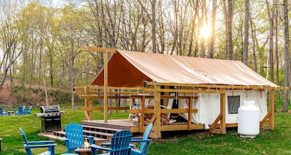 Creekside Family Tent Great to Create New Memories in Saint Croix Falls, Wisconsin