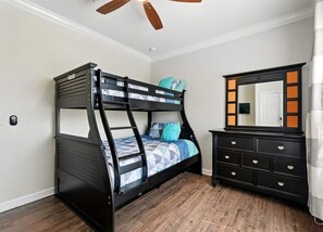 Iron/ironing board, travel crib, free WiFi, bed sheets