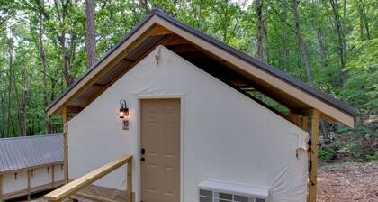 Luxury Glamping Tent with Jacuzzi on the Deck in Alabama