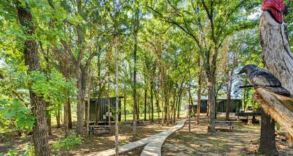 Enchanted Woodland Cabins by the Mountain in Texas with Private Pond and Scenic Trails