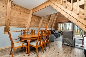 Dining - Lakefront A-Frame with Lofted Interior Ideal for Outdoor Activities in Michigan (Au Gres)