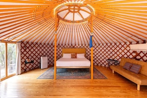Interior - Beautiful Romantic Yurt Surrounded by Nature in Wimberley, Texas (Wimberley)