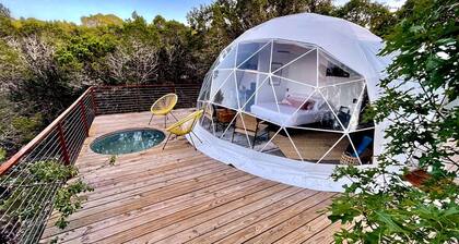 Secluded Dome Rental for Romantic Getaways in Texas Hill Country