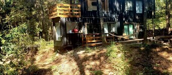 Tranquil Creekside Container with Private Waterfall Near Renaissance Festival | Magnolia, Texas