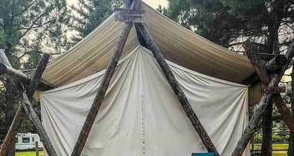 Cozy Bell Tent Glamping in Swan Valley, Idaho near Jackson Hole