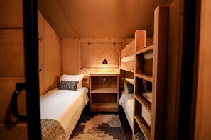 2 bedrooms, desk, WiFi, bed sheets - Stunning Safari Tent with Great Sights in San Saba, Texas (San Saba)