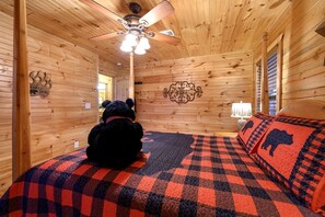 Unclassified image, 4 of 75, button - Gorgeous Spacious Log Cabin with Hot Tub Surrounded by Trees and Close to Broken Bow Lake in Hochatown, Oklahoma (Hochatown)
