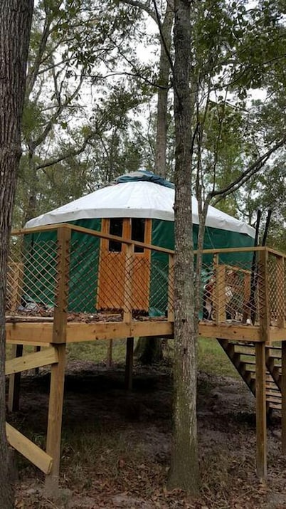 Rustic Luxury: Riverfront Yurt Glamping in Claxton, Georgia