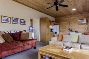 Fireplace - Cozy Cabin with Hot Tub and Incredible Views in Compton, AR (Compton)