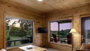 Fireplace - Cozy Cabin with Hot Tub and Incredible Views in Compton, AR (Compton)