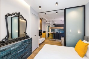 Căn hộ, 1 phòng ngủ | Bàn ủi/dụng cụ ủi quần áo, truy cập Internet không dây miễn phí 