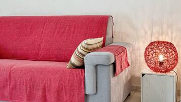 Ferienhaus, Balkon | Wohnbereich