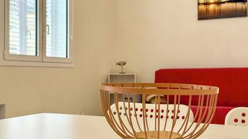 Ferienhaus, Balkon | Wohnbereich