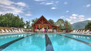 Pool - Splendid Spacious Cabin with Jacuzzi and Beautiful Private Deck in Sevierville, Tennessee (Sevierville)