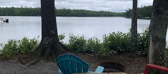 Pet-Friendly Glamping Vacations at this Waterfront Safari Tent in Naples, Maine
