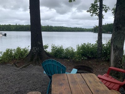 Pet-Friendly Glamping Vacations at this Waterfront Safari Tent in Naples, Maine