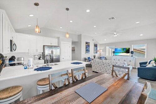 New coastal home with private pool located in popular Mahi Bay!