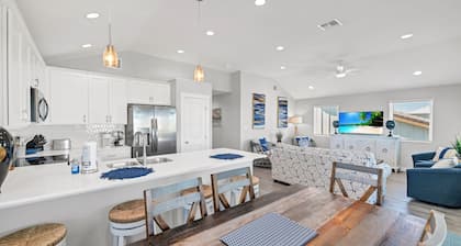 New coastal home with private pool located in popular Mahi Bay!