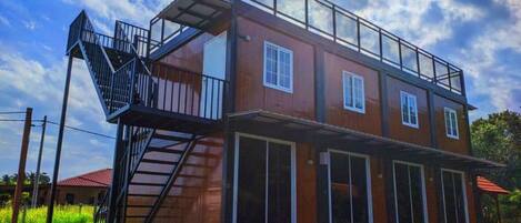 Façade de l’hébergement