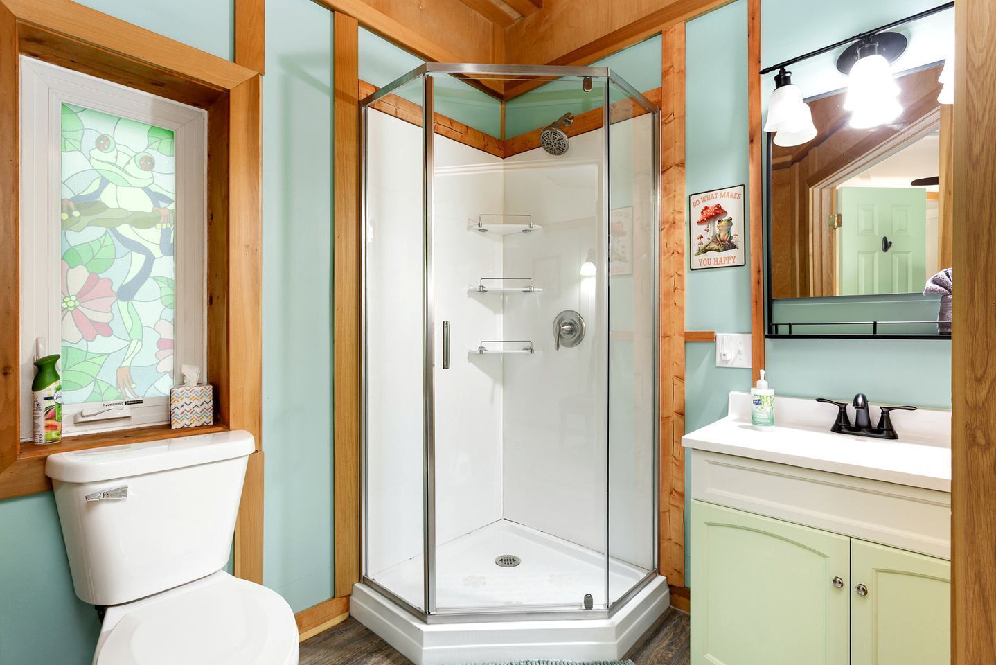 Hair dryer, towels, toilet paper