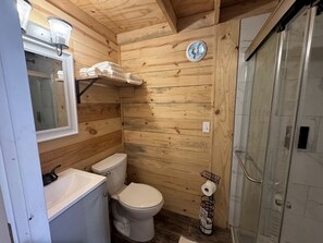 Bathroom - Cozy Tiny Cabin with Rustic Charm near Mineral Wells, Texas (Mineral Wells)