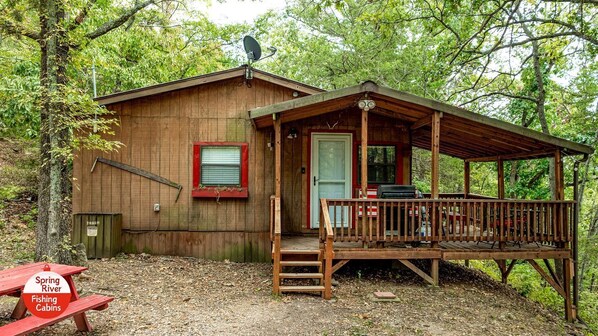 Exterior - Picturesque Cabin with Fire Pit in Miami, Oklahoma (Miami)