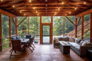 Interior - Tiny Luxury Getaway: Cabin in Todd, North Carolina with Hot Tub, Scenic Views, and Lounge Perfection (Todd)